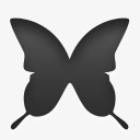 蝴蝶光效动物蝴蝶排版软件名称昆虫令牌图标图标