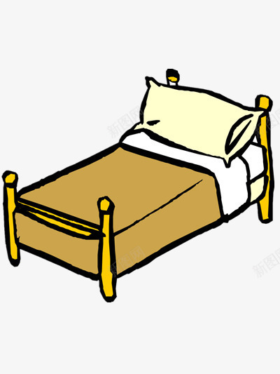 床的简笔画png免抠素材_88icon https://88icon.com 卡通图片 卡通家具 家具图片 床素材 简笔画