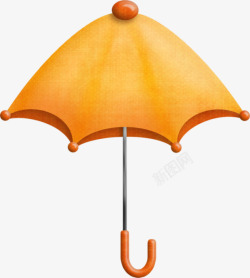 橘色小伞素材