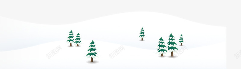 雪地里的松树png免抠素材_88icon https://88icon.com 唯美松树 透明 雪地