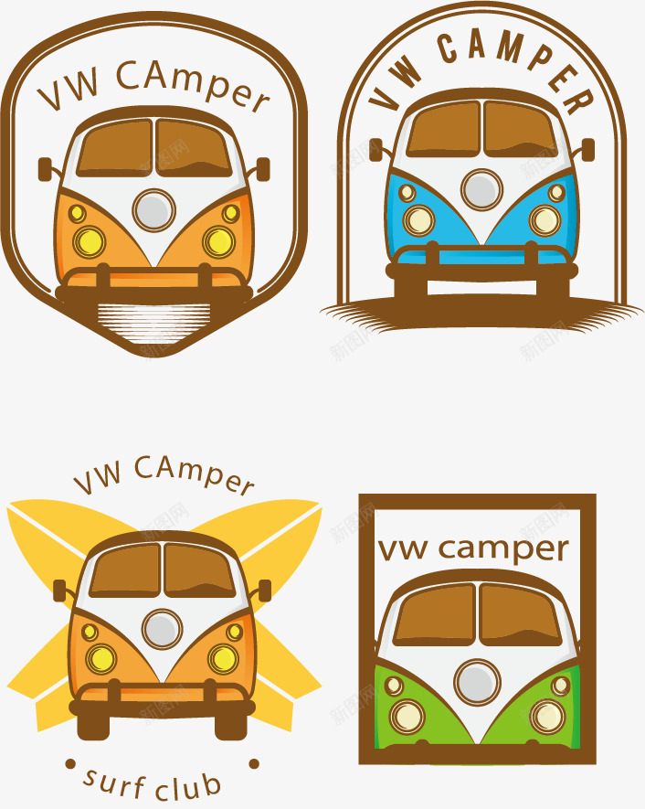 手绘大巴车徽章png免抠素材_88icon https://88icon.com 大巴车 徽章 手绘