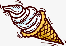 卡通手绘甜品冰淇淋素材