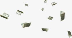 散落的纸币素材