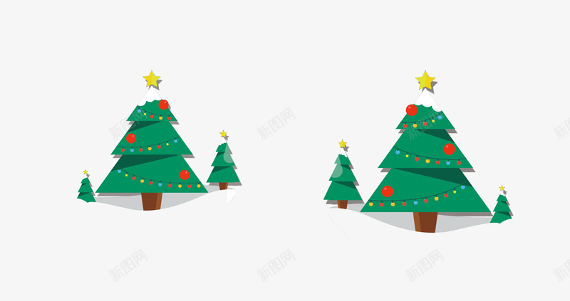 卡通手绘圣诞树png免抠素材_88icon https://88icon.com 卡通 圣诞树 圣诞节 手绘 松柏 绿色 雪地
