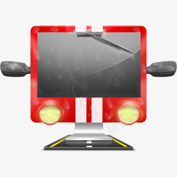 风格电脑显示器电影风格logo图标图标