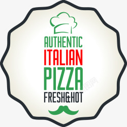 披萨标签披萨厨师标签高清图片
