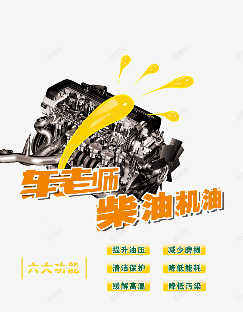 车老师柴油机机油png免抠素材_88icon https://88icon.com 发动机 机油 柴油