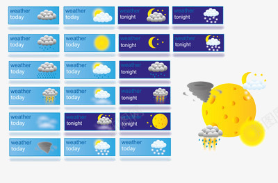 天气预报晴雨表图标图标