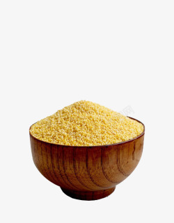 木碗小米素材