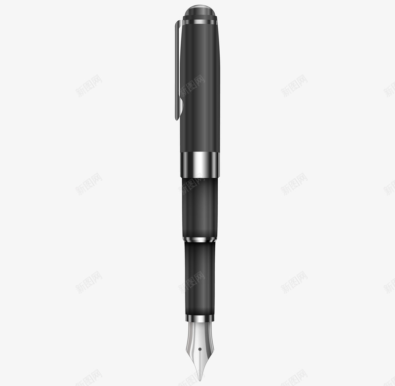 手绘漂亮的黑色钢笔png免抠素材_88icon https://88icon.com 创意图 可爱 彩色图 手绘图 简单的 钢笔 黑色