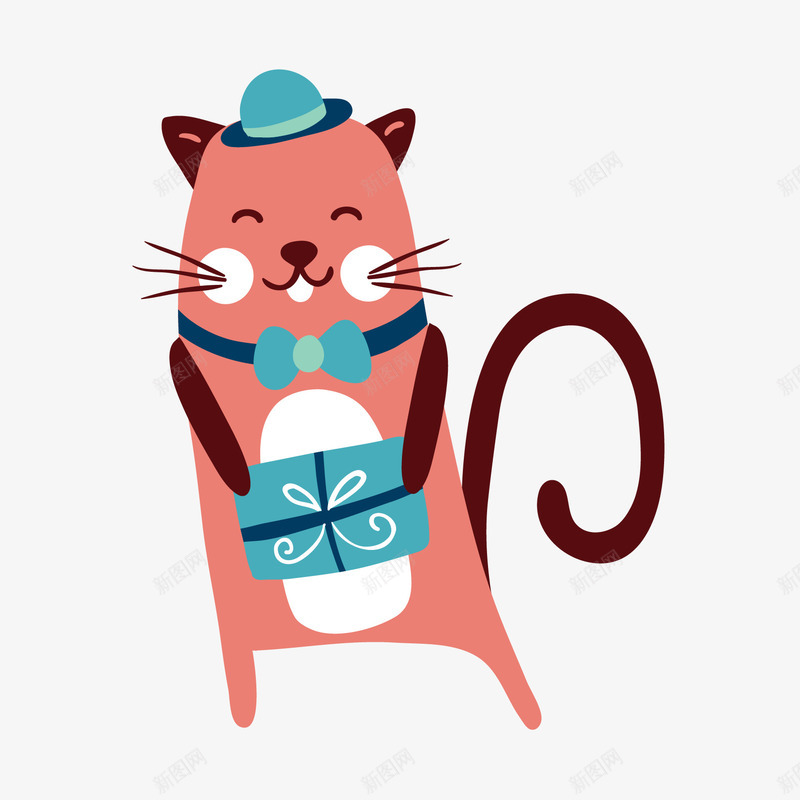 卡通可爱猫咪矢量图ai免抠素材_88icon https://88icon.com 卡通 可爱 猫咪 矢量图