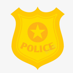 警察徽章矢量图素材