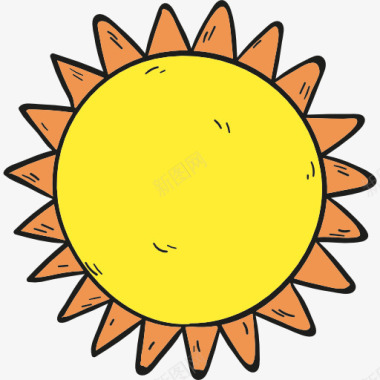 夏季太阳图标图标