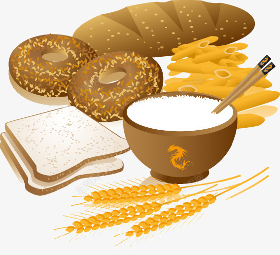 小麦创意主题png免抠素材_88icon https://88icon.com 小麦 糕点 花边 面包 面包圈 面包片 麦子 麦穗