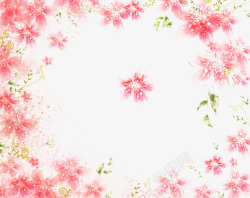 粉色小花背景素材