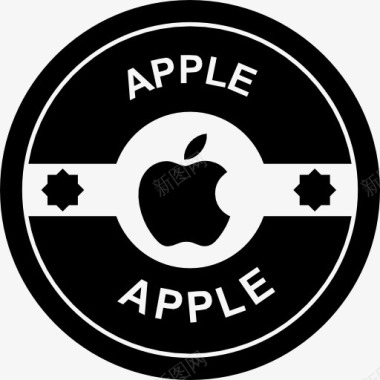 苹果苹果复古徽章图标图标