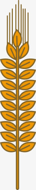 手绘青稞植物图标图标