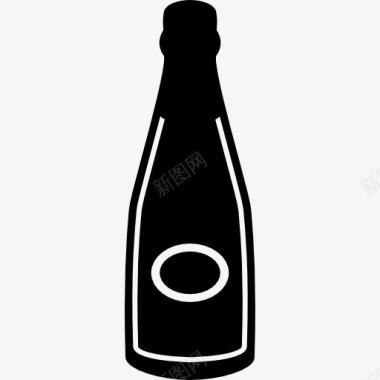 酒瓶酒暗瓶图标图标