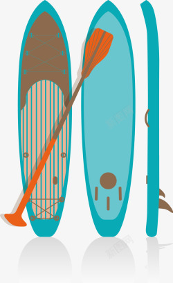 鸭掌样式滑行专业冲浪板素材