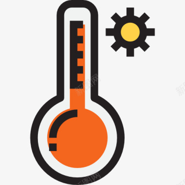 工具和用具温度计图标图标