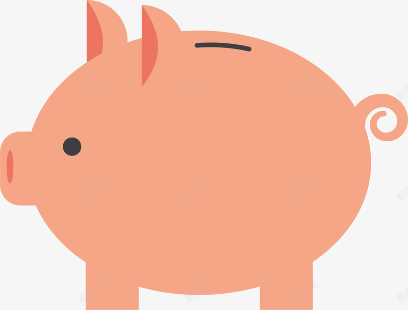 发粉红色小猪存钱罐量图矢png免抠素材_88icon https://88icon.com 可爱 存钱 小量图矢猪 粉红色