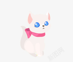 贵妇猫咪png免抠素材_88icon https://88icon.com 宠物 猫 粉色