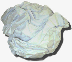 白色的废纸球素材