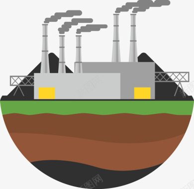 电脑硬件标志废气的工厂图标图标
