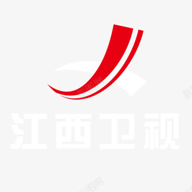 矢量摄影标志红色江西卫视logo标志图标图标