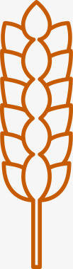 青稞植物麦穗图标图标