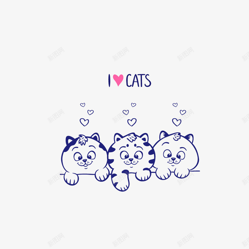 卡通动物猫咪cat矢量图ai免抠素材_88icon https://88icon.com cat 动物 卡通 猫咪 矢量图