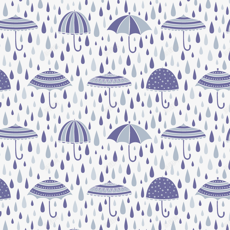下雨雨伞免费矢量图ai免抠素材_88icon https://88icon.com 下雨 免费素材 雨伞 矢量图