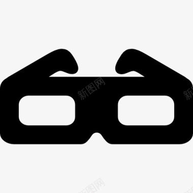 技术素材3D眼镜图标图标