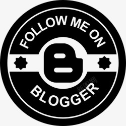 博客徽章在我的博客上的社会徽章图标高清图片