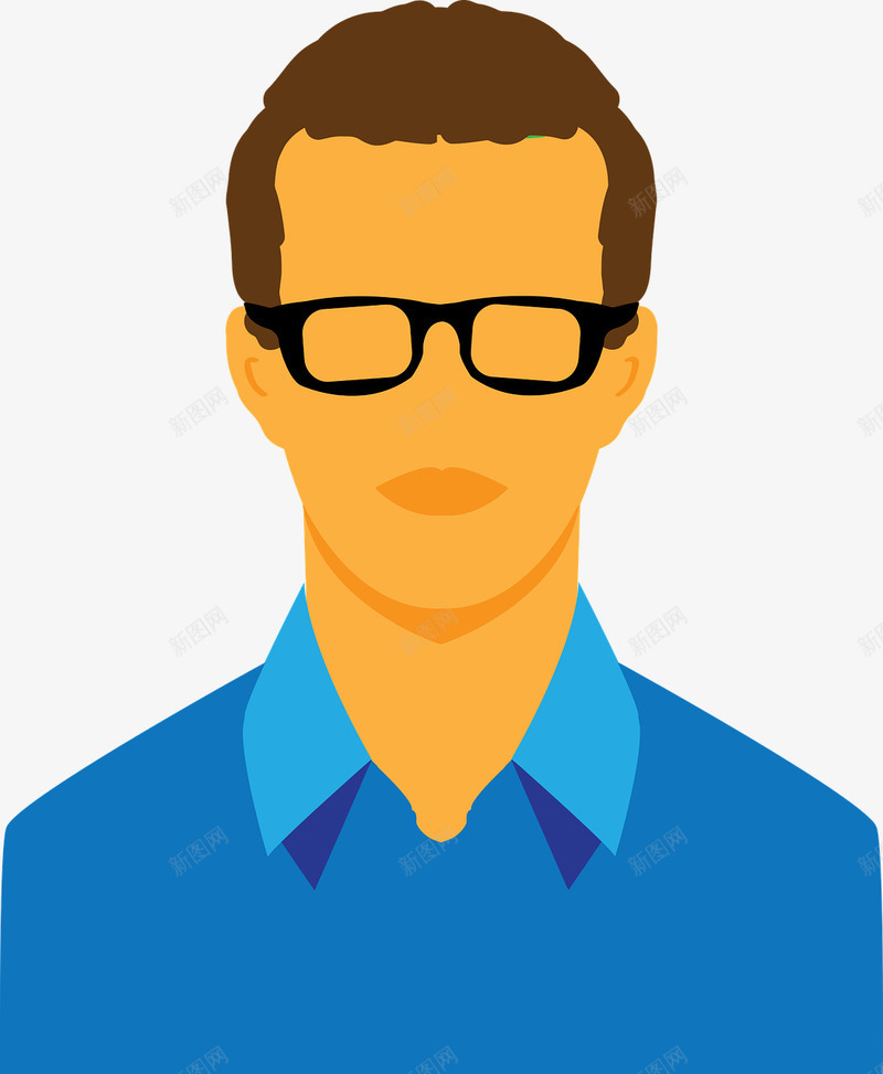 戴眼镜的男人手绘图png免抠素材_88icon https://88icon.com 人物 卡通 头像 手绘 男人 眼镜 短发 简图 衬衫