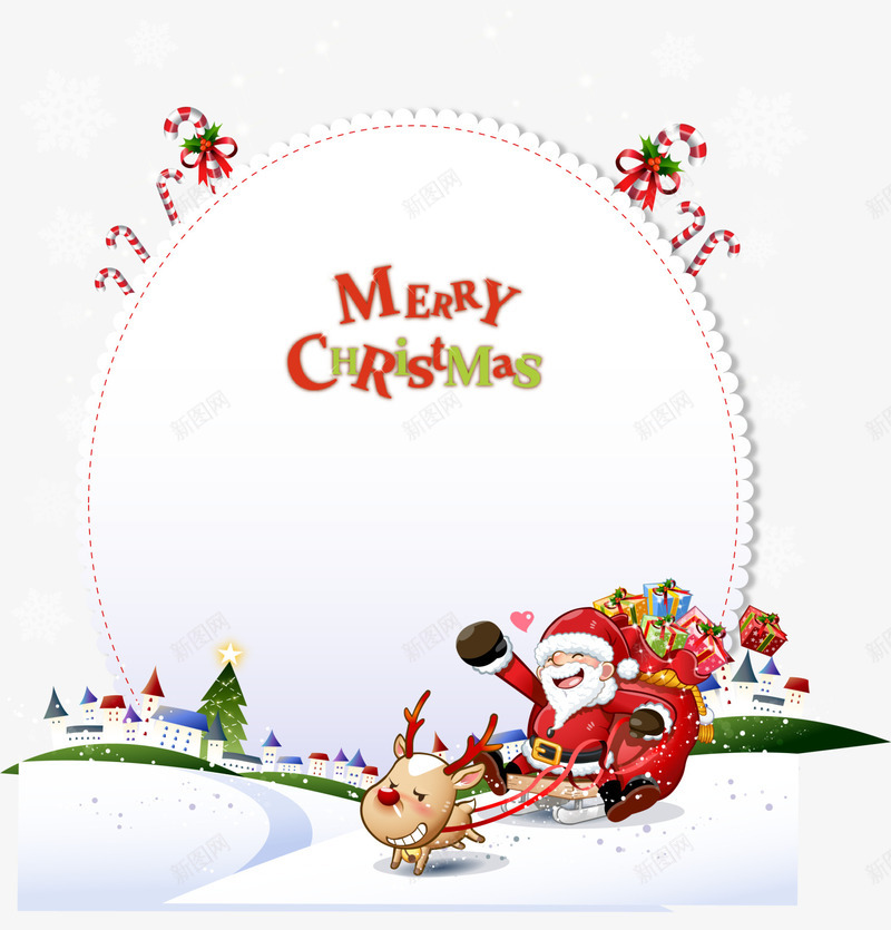 卡通冬日雪地圣诞老人png免抠素材_88icon https://88icon.com Christmas Merry 卡通雪地 圣诞快乐 圣诞老人 圣诞节 圣诞节拐杖