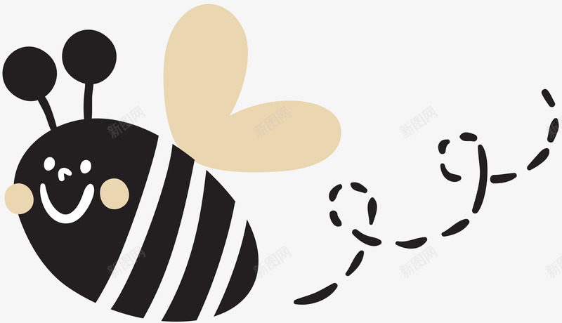 卡通版的小蜜蜂png免抠素材_88icon https://88icon.com PNG图形 小蜜蜂 手绘 昆虫 装饰 黄色