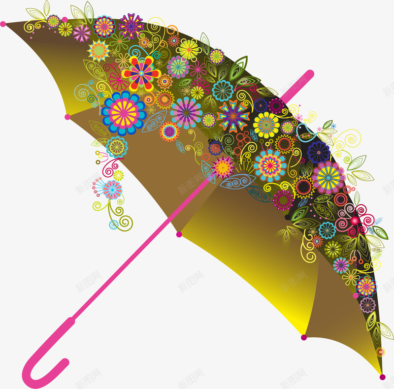 抽象炫彩创意雨伞矢量图ai免抠素材_88icon https://88icon.com 创意 抽象 炫彩 雨伞 矢量图