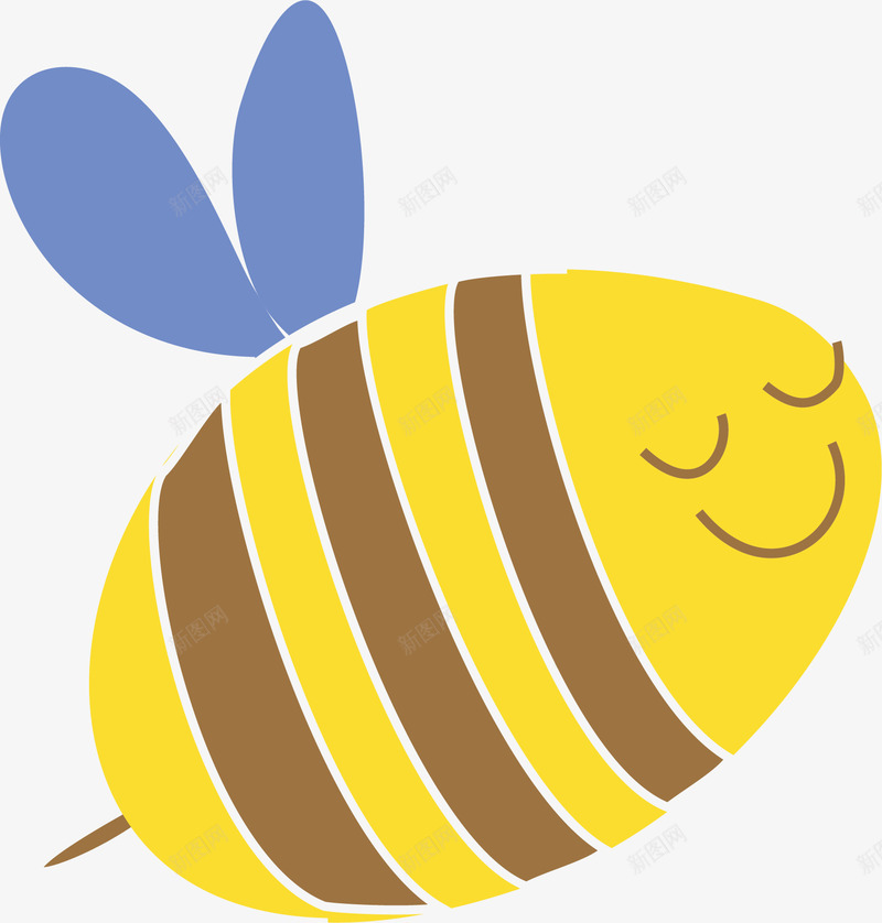 卡通手绘蜜蜂昆虫矢量图eps免抠素材_88icon https://88icon.com 动物 卡通手绘 扁平化 昆虫 矢量图案 蜜蜂 矢量图