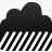 雨云雨天气气候线框单图标图标