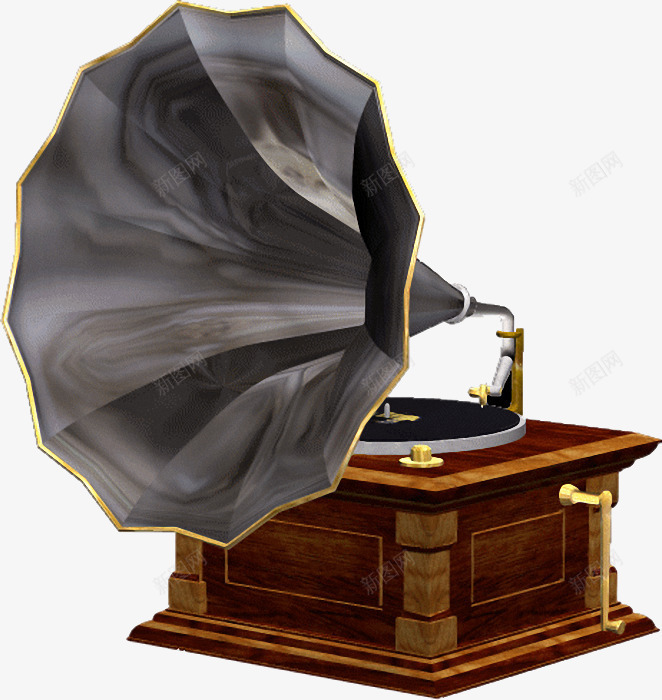 播音器png免抠素材_88icon https://88icon.com 乐器 复古 大喇叭 播音器