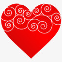 爱心红色心型爱心图标图标
