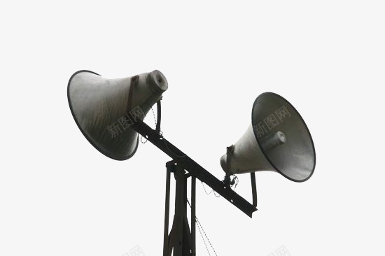 双喇叭png免抠素材_88icon https://88icon.com 双喇叭 广播喇叭 村头喇叭 电线杆上的喇叭