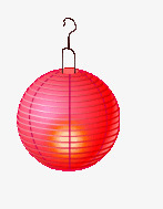 灯笼红色钓灯笼球形灯笼素材