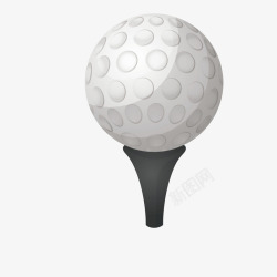白色高尔夫球素材