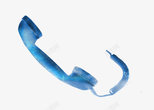 冰纹蓝色冰纹复古话筒图标图标