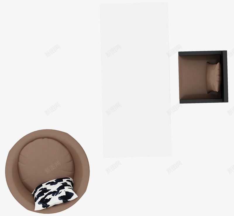 彩平图户型图办公室简约办公桌png免抠素材_88icon https://88icon.com 办公室 办公桌 彩平图 户型图 简约