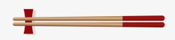 一双筷子手绘一双筷子矢量图高清图片