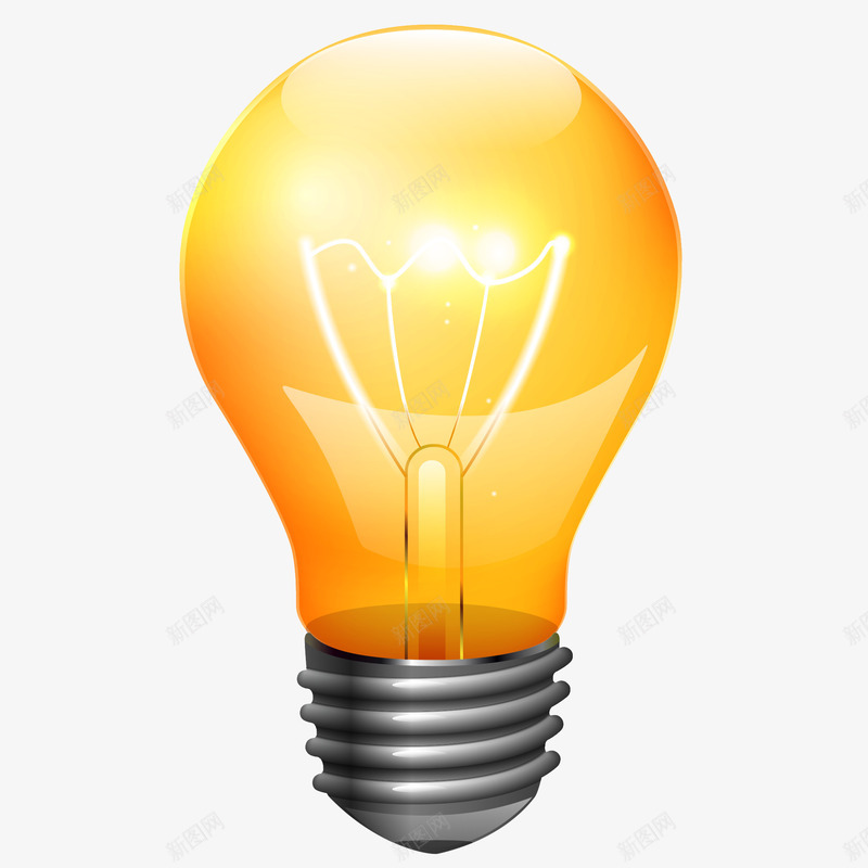 创意黄色发光灯泡矢量图eps免抠素材_88icon https://88icon.com 免抠Png 创意 卡通 发光 手绘 明亮 灯泡 黄色 矢量图