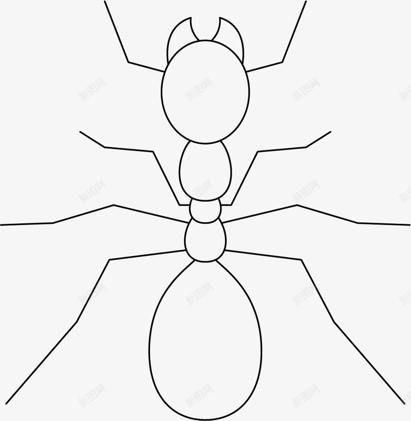 蚂蚁线条矢量图ai免抠素材_88icon https://88icon.com 昆虫蚂蚁 矢量图 线条 蚂蚁 蝼蚁 黑色 黑色蚂蚁 黑蚂蚁